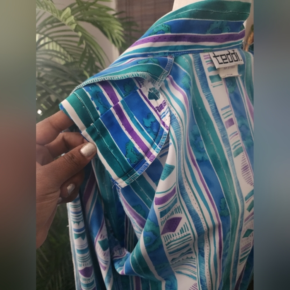 Vtg unisex colorblocking teddi windbreaker - Picture 6 of 8